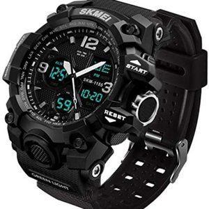 Men's Analog Sports Watch, 50M water resistantLED Military Wrist Watch